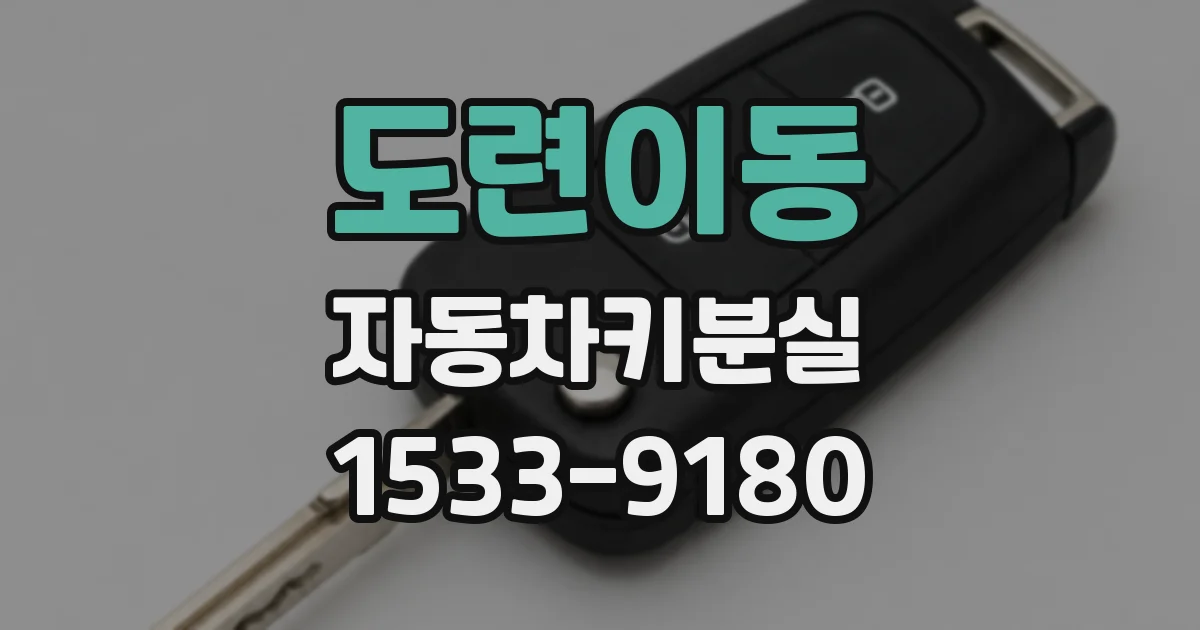 도련이동 자동차키분실