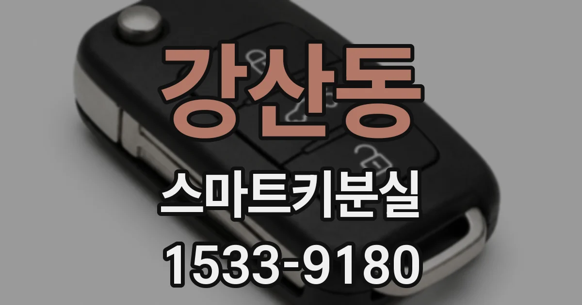 강산동 스마트키분실