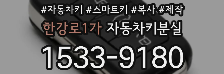 한강로1가 자동차키분실