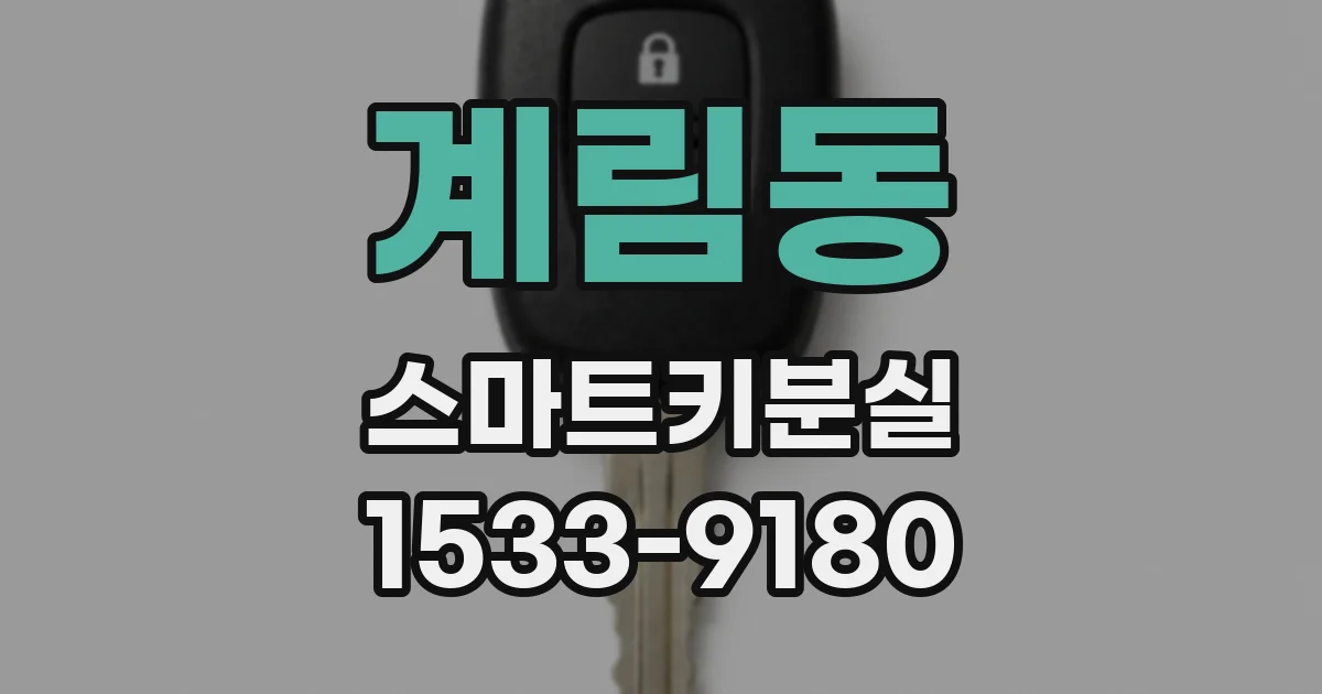 계림동 스마트키분실