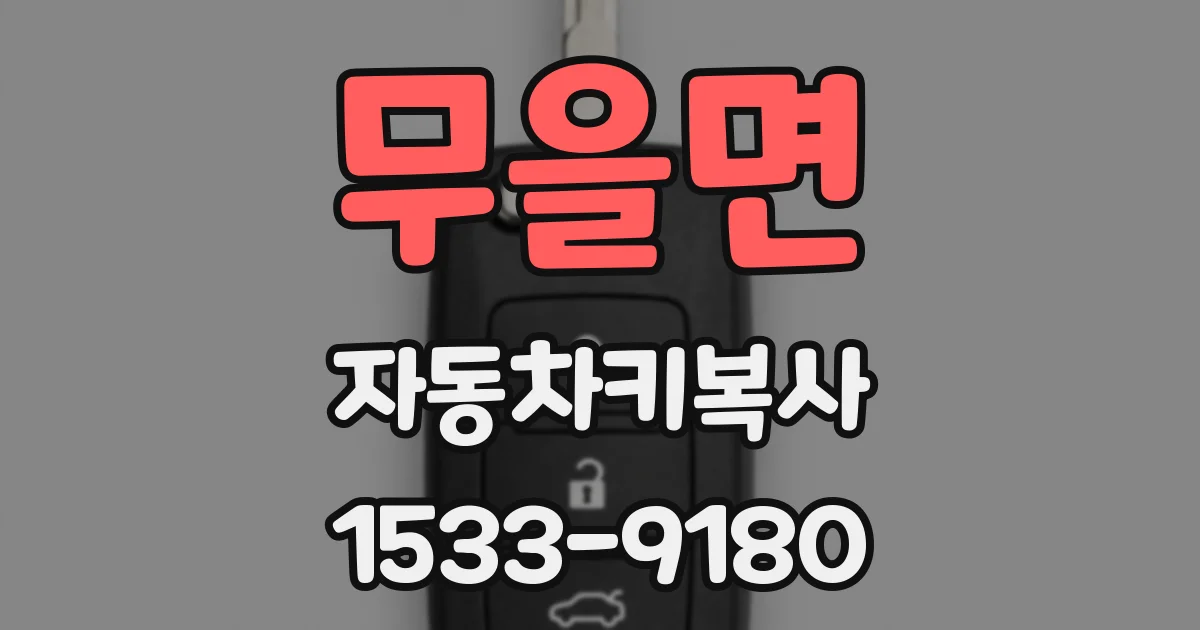 무을면 자동차키복사