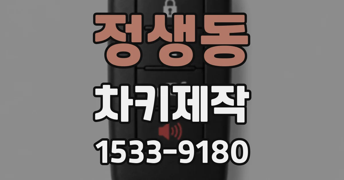 정생동 차키제작