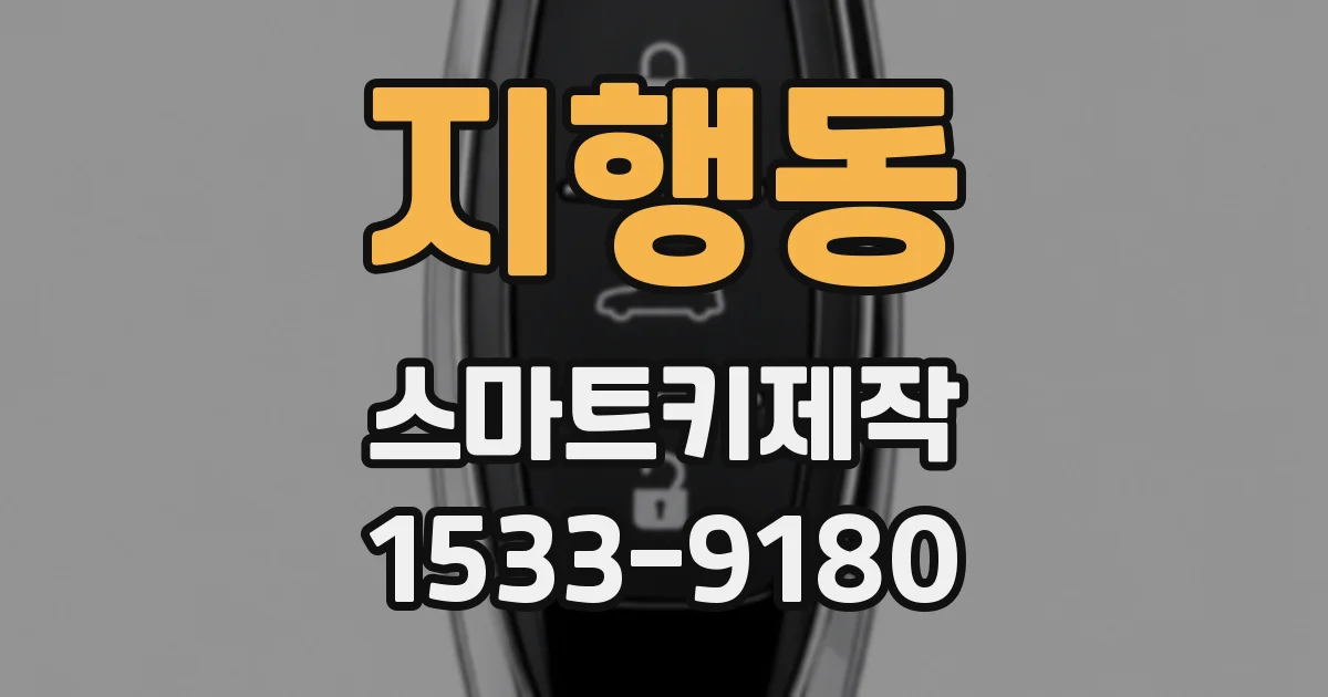 지행동 스마트키제작