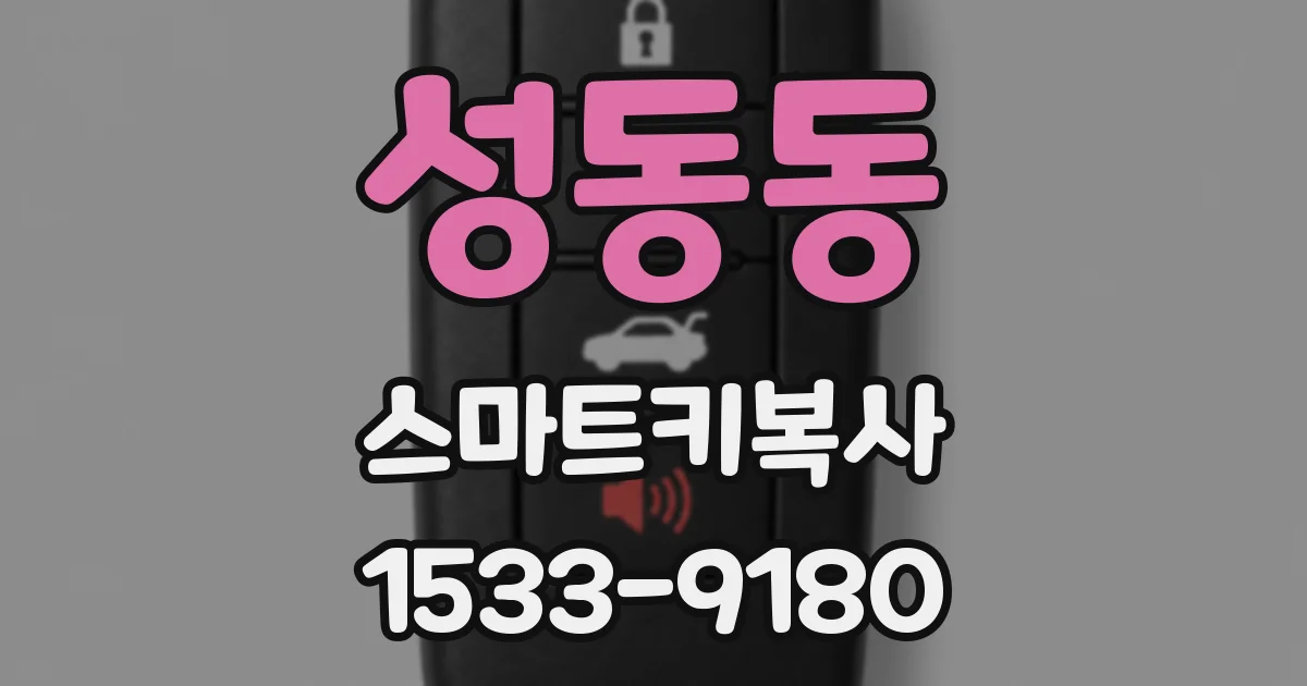 성동동 스마트키복사