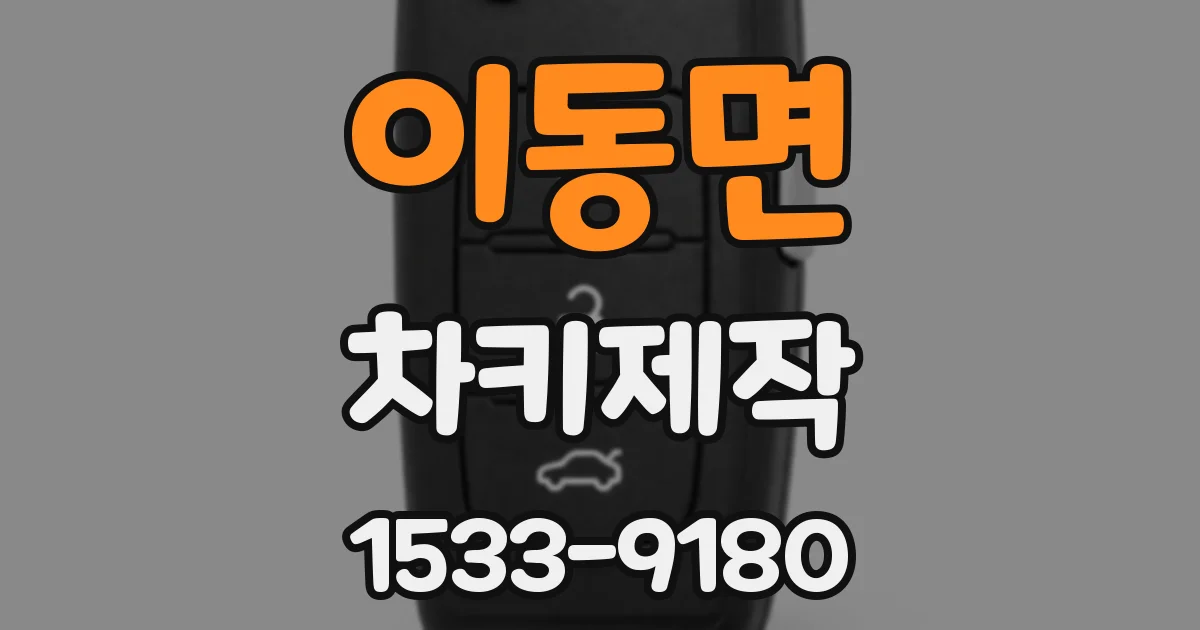이동면 차키제작