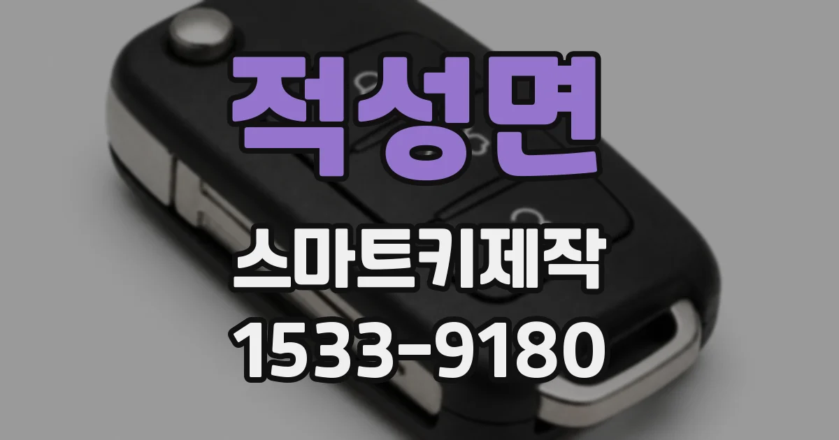 적성면 스마트키제작