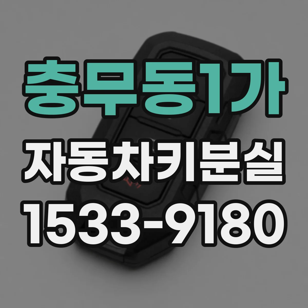 충무동1가 자동차키분실
