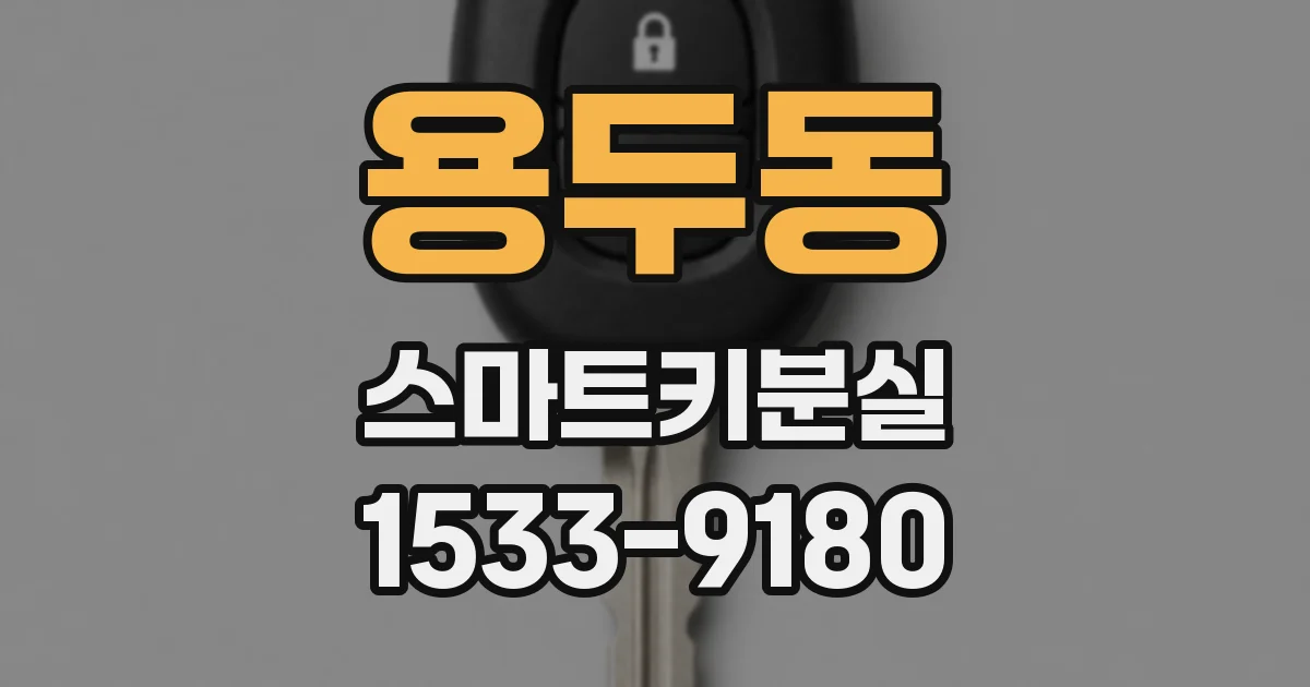용두동 스마트키분실