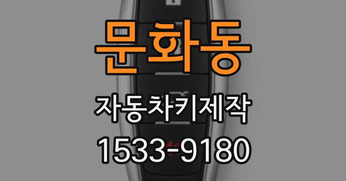 문화동 자동차키제작