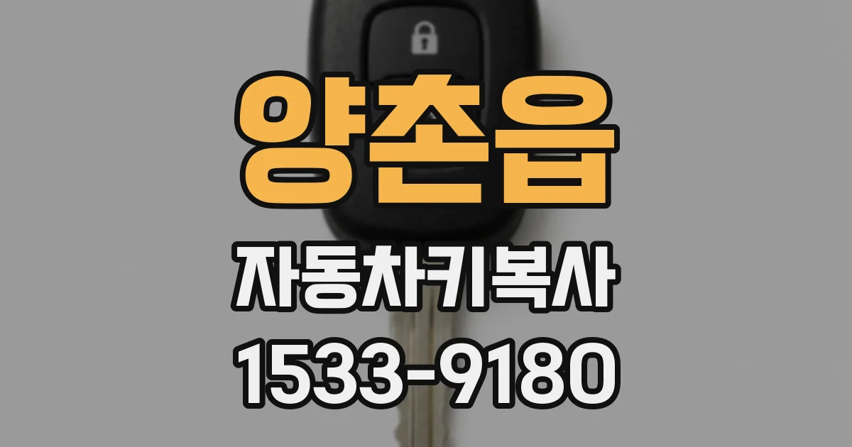 양촌읍 자동차키복사