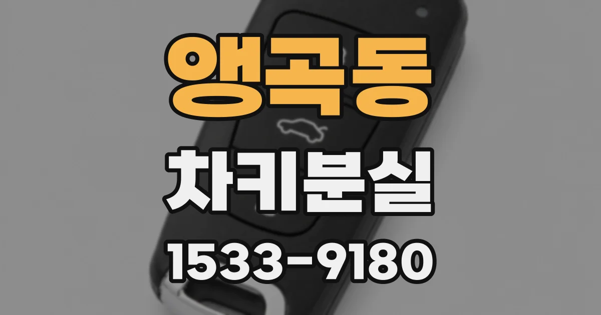 앵곡동 차키분실