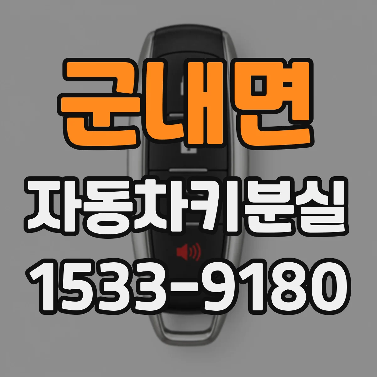군내면 자동차키분실