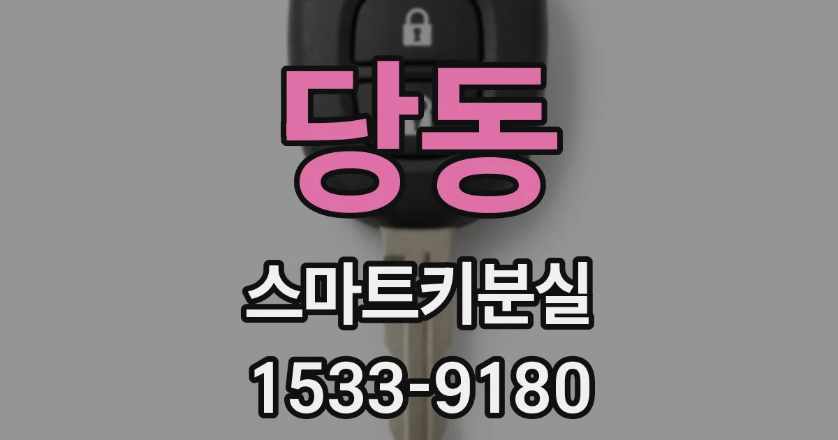 당동 스마트키분실