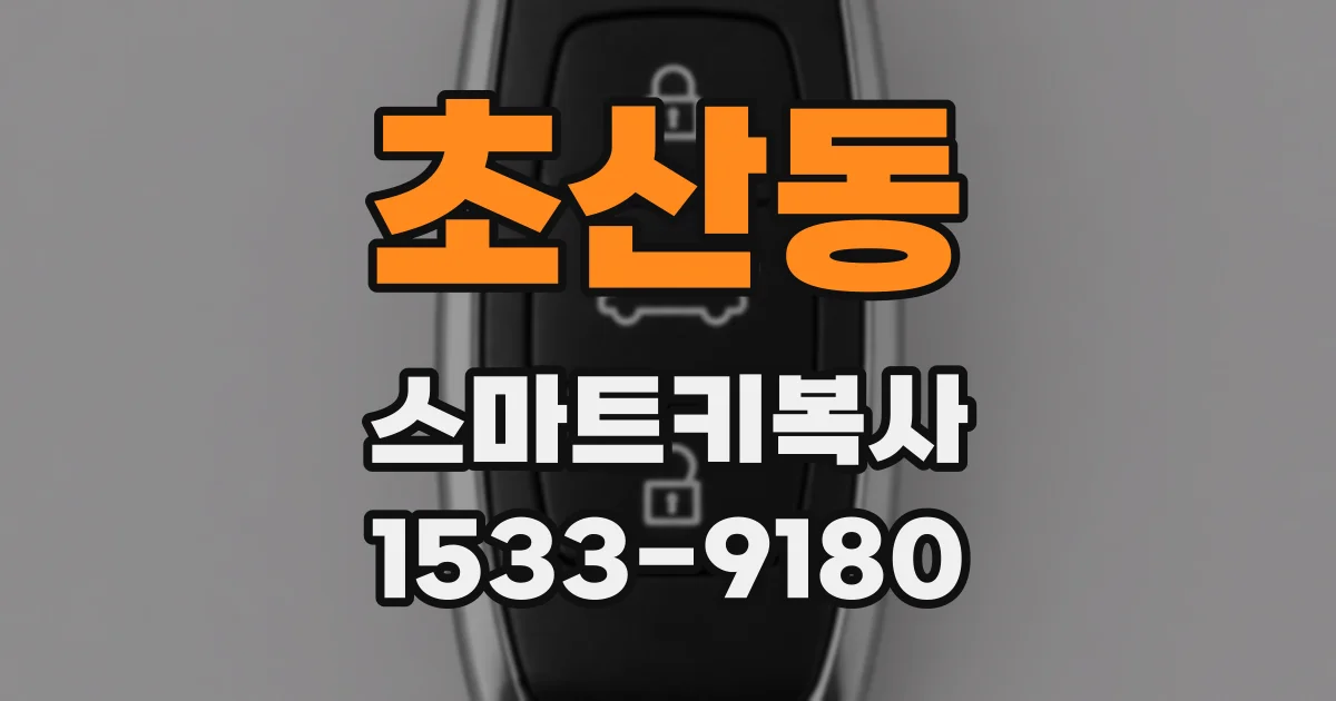 초산동 스마트키복사
