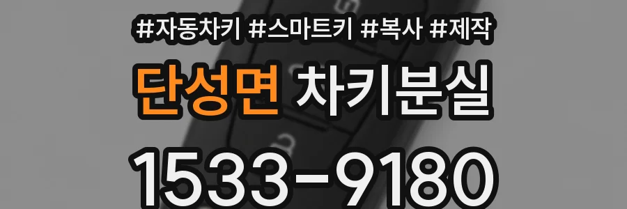 단성면 차키분실