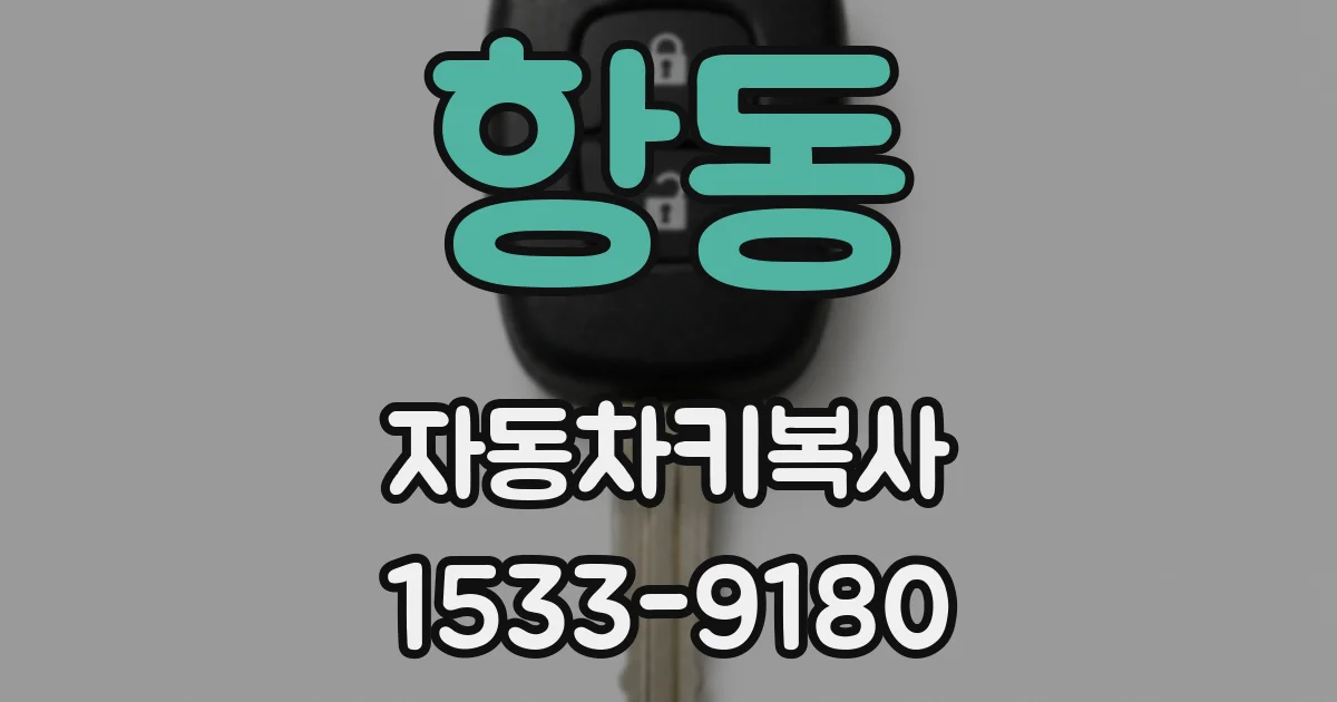 항동 자동차키복사
