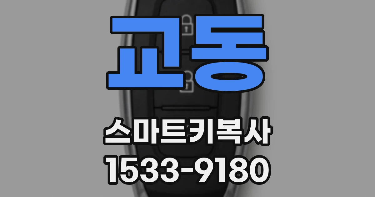 교동 스마트키복사