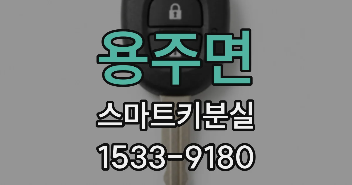 용주면 스마트키분실