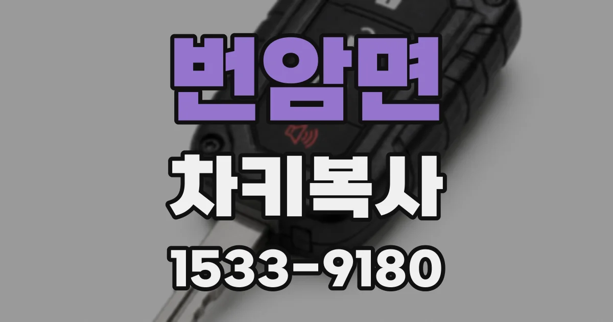 번암면 차키복사