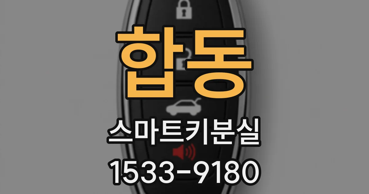 합동 스마트키분실