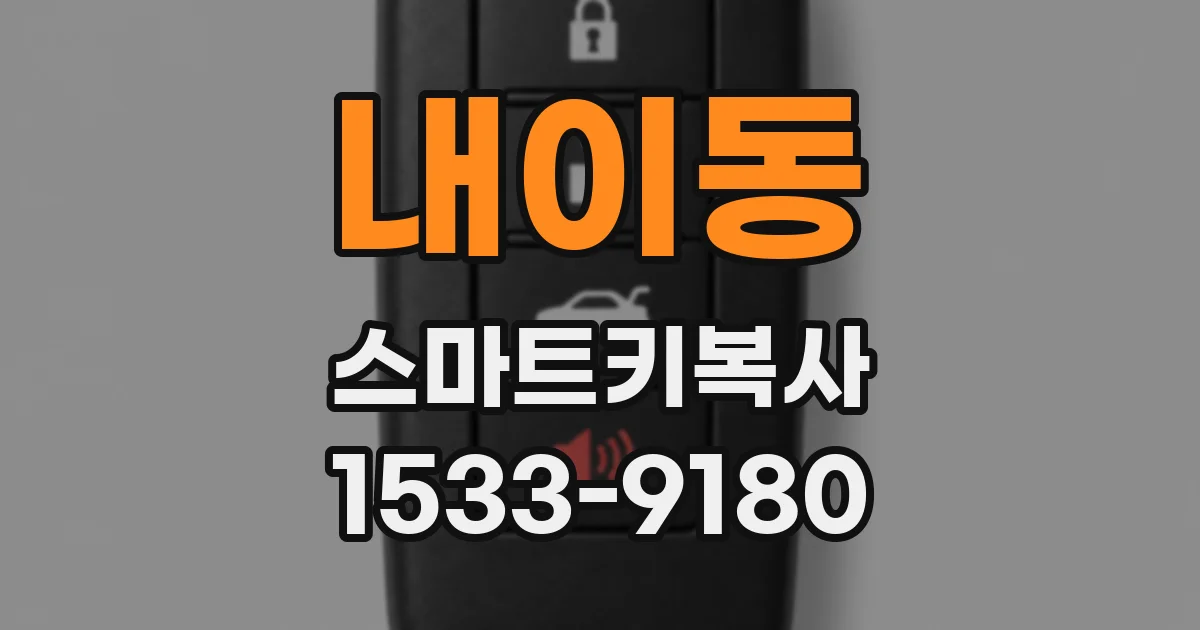 내이동 스마트키복사
