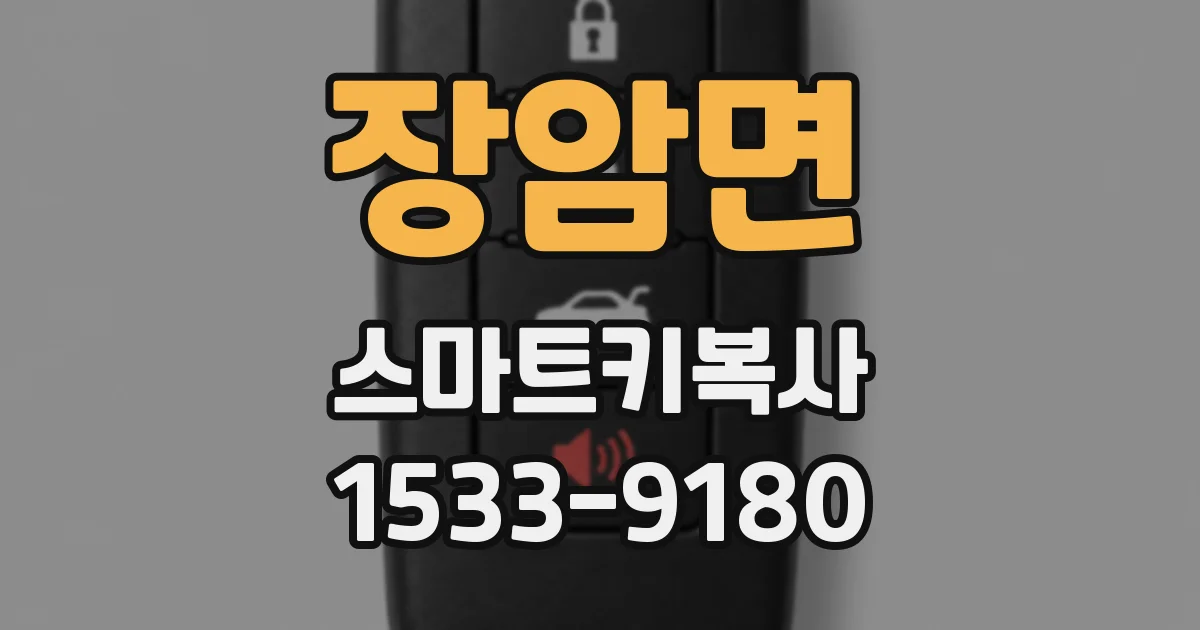 장암면 스마트키복사