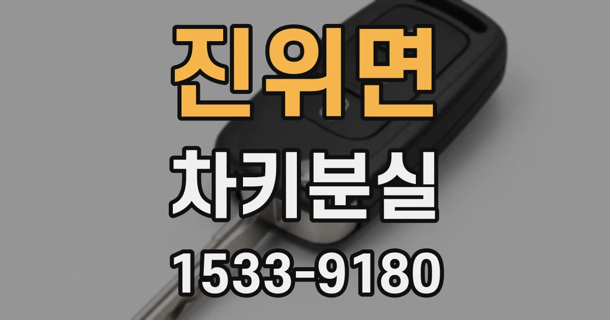 진위면 차키분실