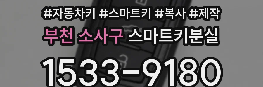부천 소사구 스마트키분실