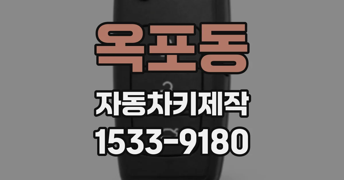 옥포동 자동차키제작
