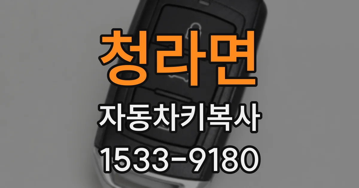 청라면 자동차키복사