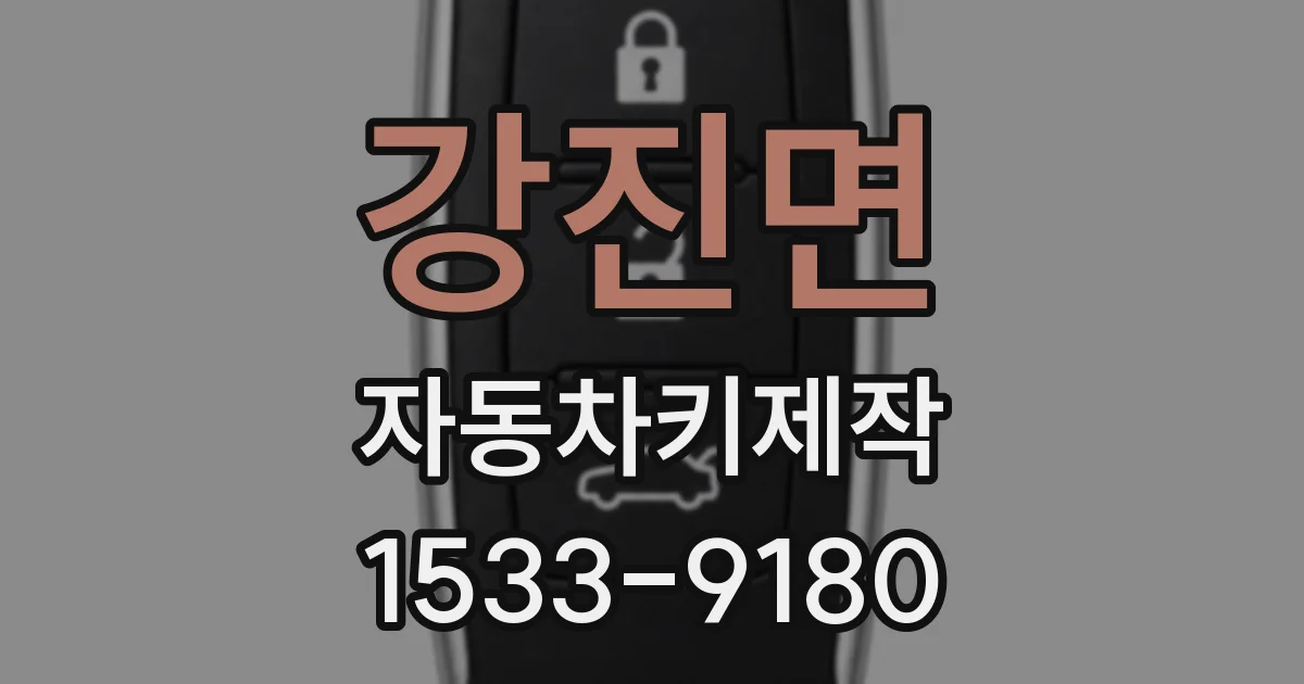 강진면 자동차키제작