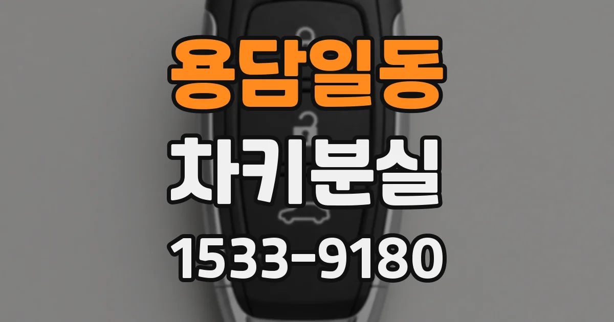 용담일동 차키분실