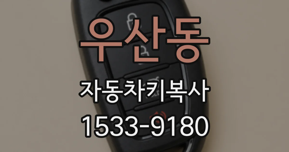 우산동 자동차키복사