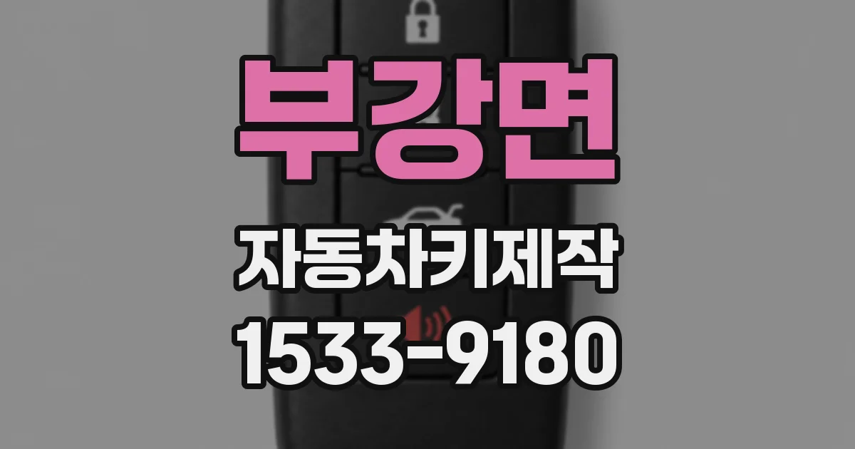 부강면 자동차키제작
