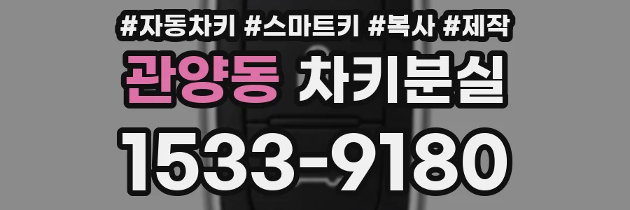 관양동 차키분실