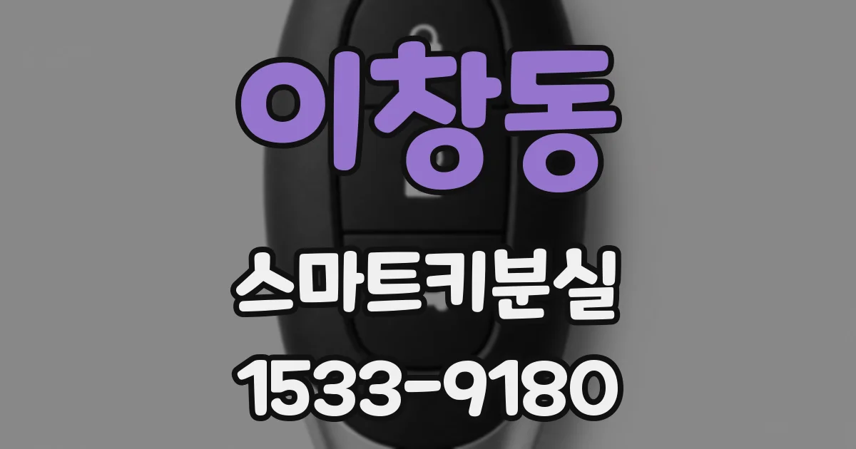 이창동 스마트키분실