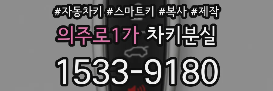 의주로1가 차키분실