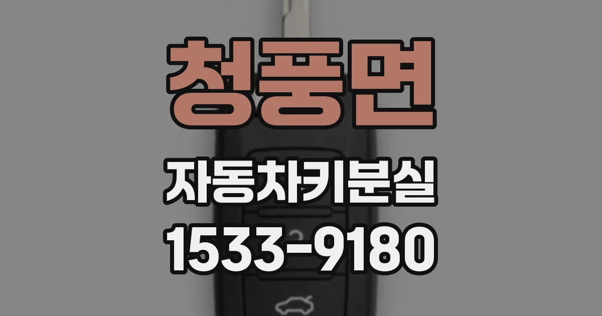 청풍면 자동차키분실