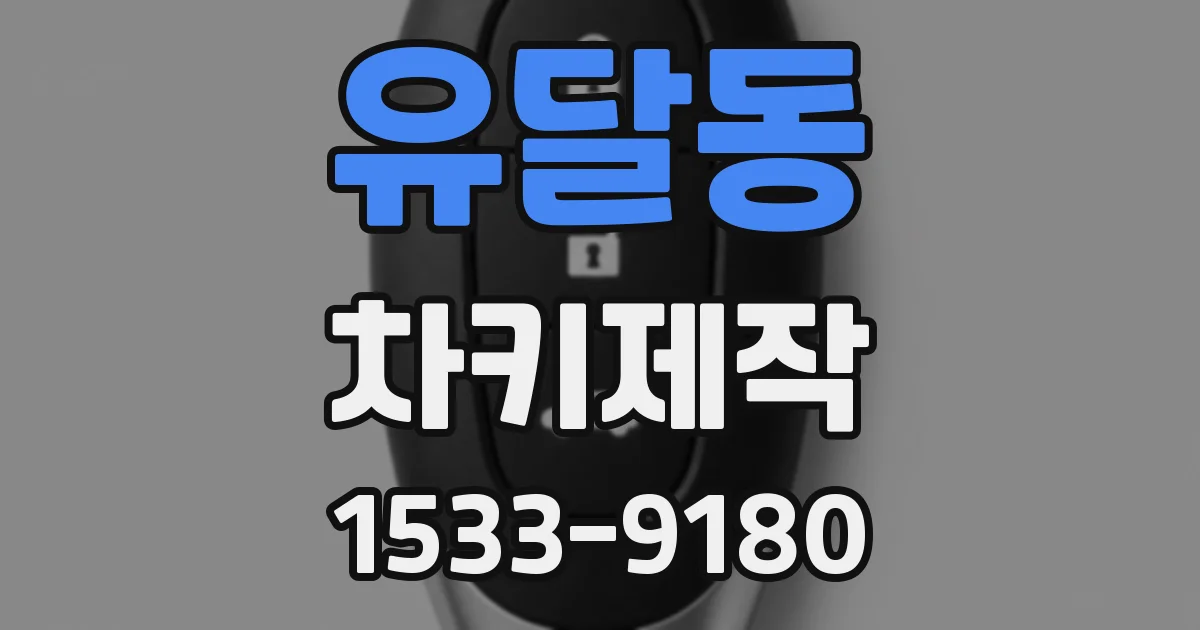 유달동 차키제작