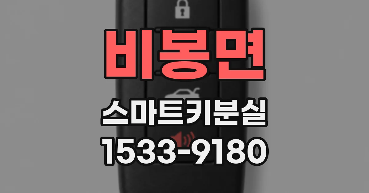 비봉면 스마트키분실