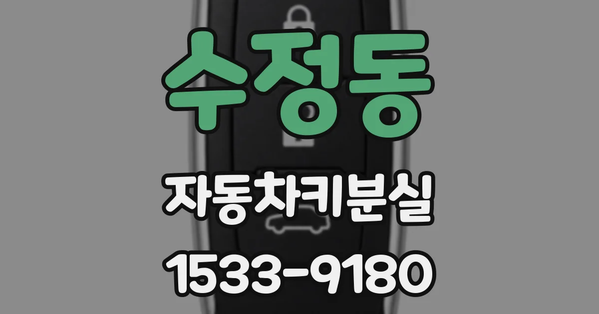 수정동 자동차키분실