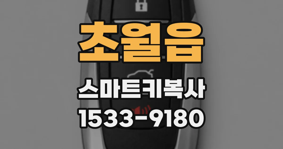 초월읍 스마트키복사