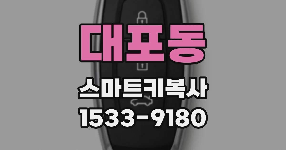 대포동 스마트키복사