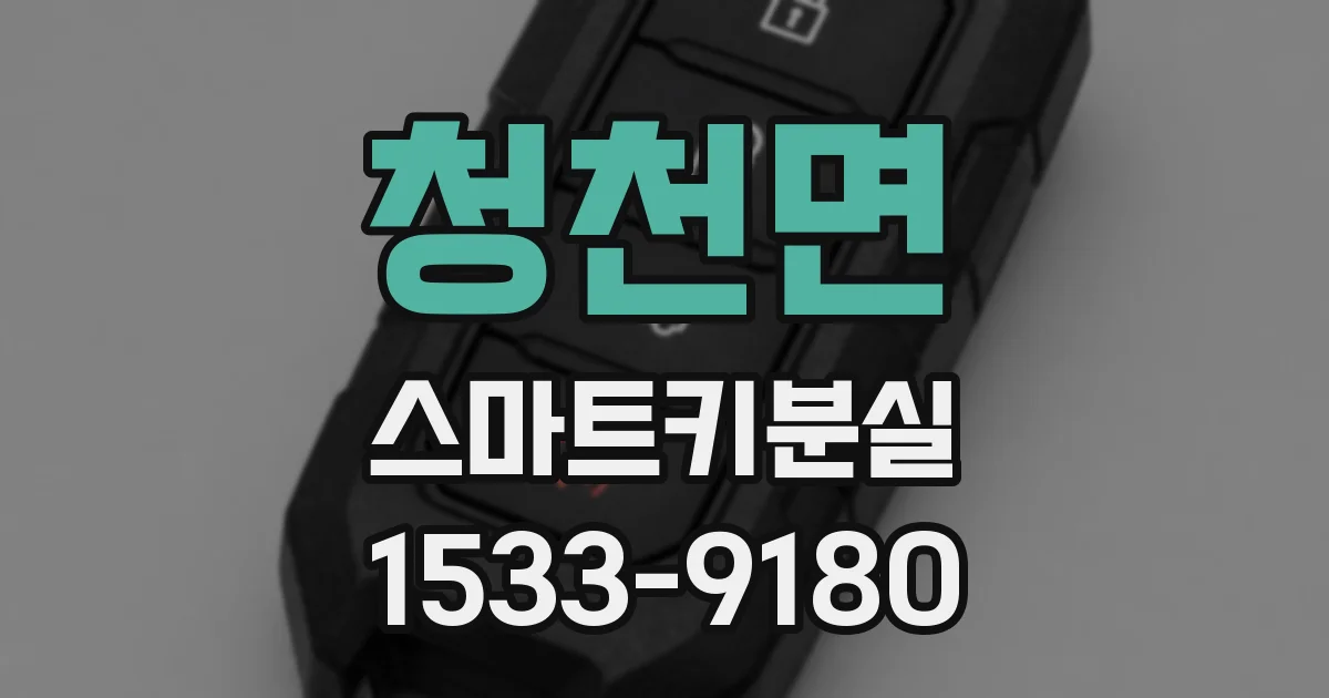 청천면 스마트키분실
