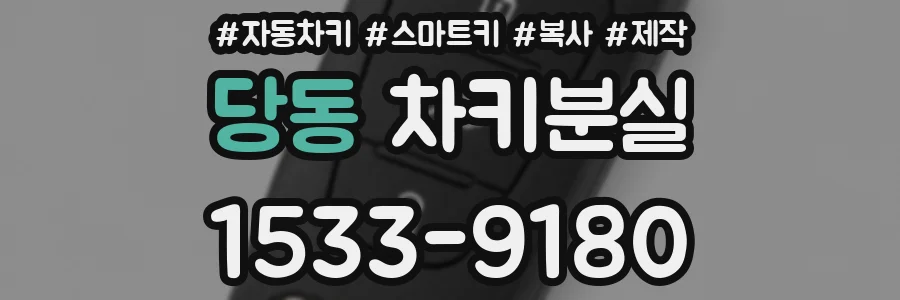 당동 차키분실