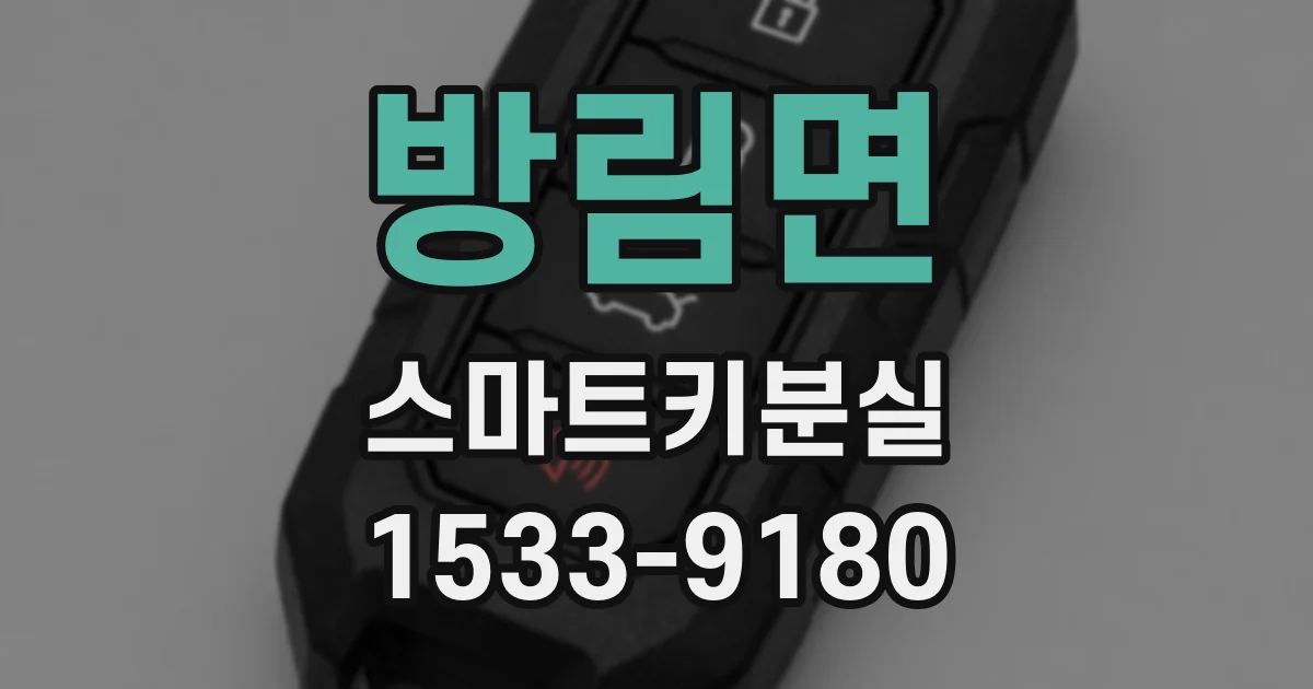 방림면 스마트키분실