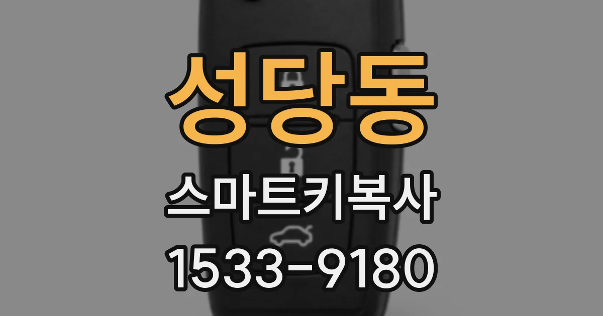 성당동 스마트키복사