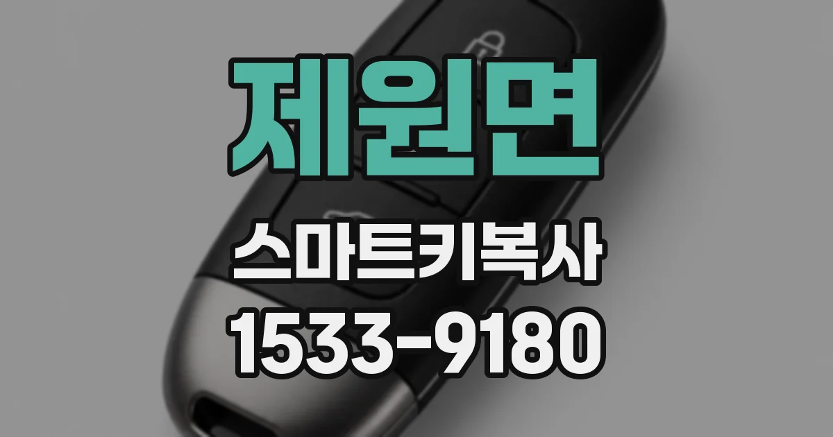 제원면 스마트키복사