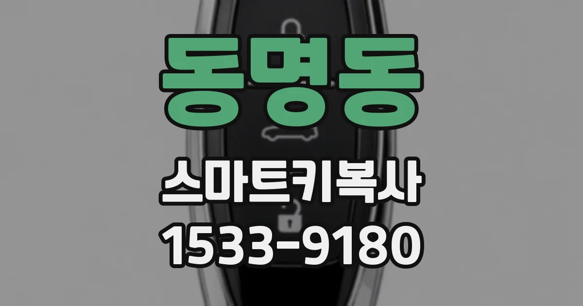 동명동 스마트키복사