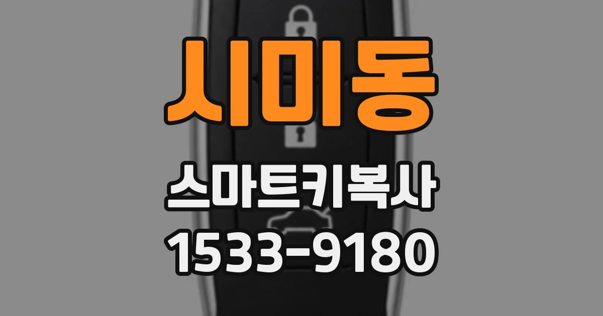 시미동 스마트키복사